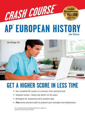 cover image of AP&#174; European History Crash Course Book + Online